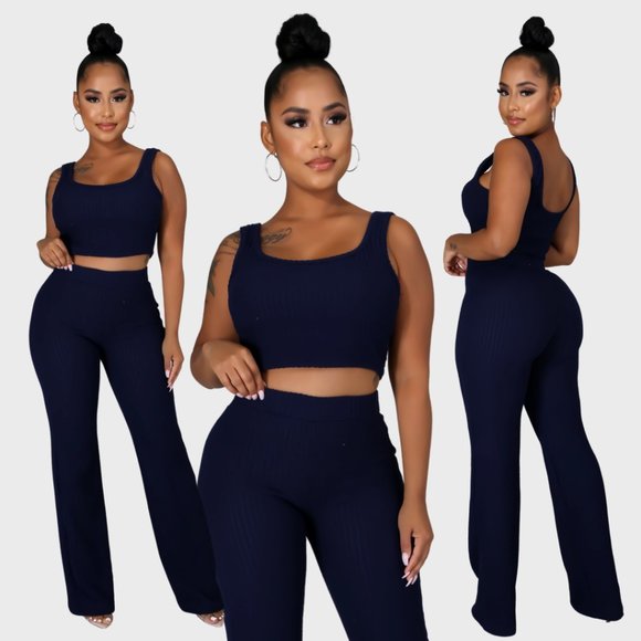 Pants - Large left✨NEW✨Womens Navy Casual Chic Set